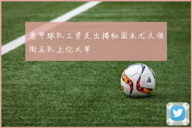 意甲球队工资支出揭秘国米尤文领衔五队上亿大军